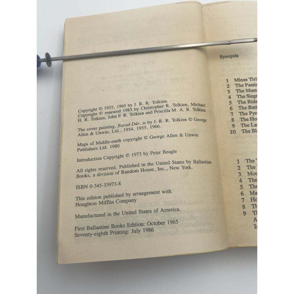 Lord of the Rings JRR Tolkien Box Set 1986 Ballantine 4 Paperback Books, Hobbit - Picture 4 of 16